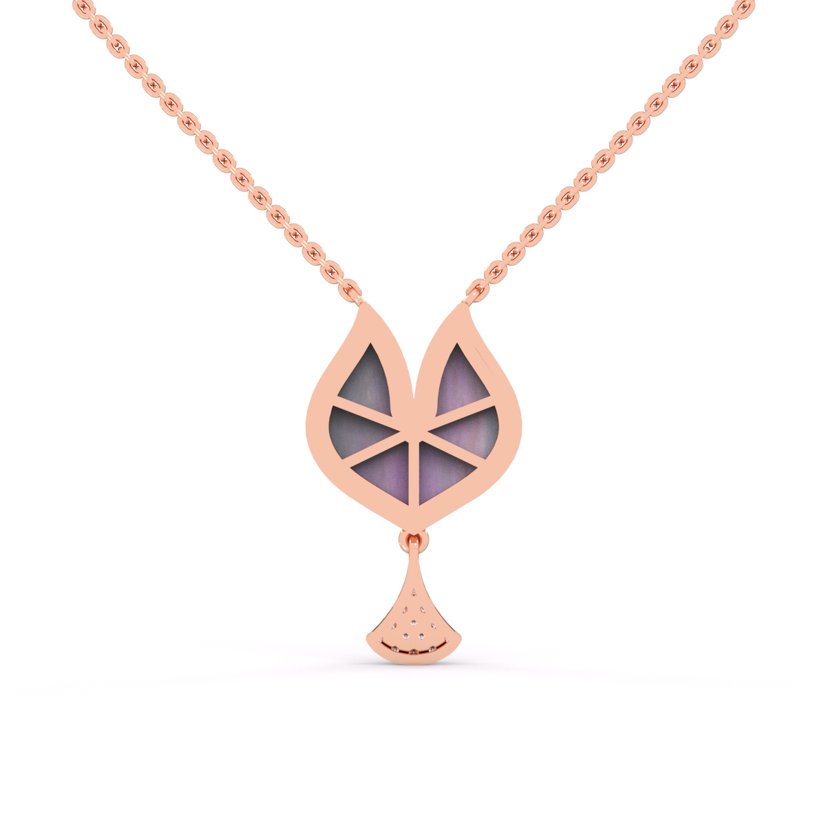 Elegant and luxurious Rose gold Diamond Necklace